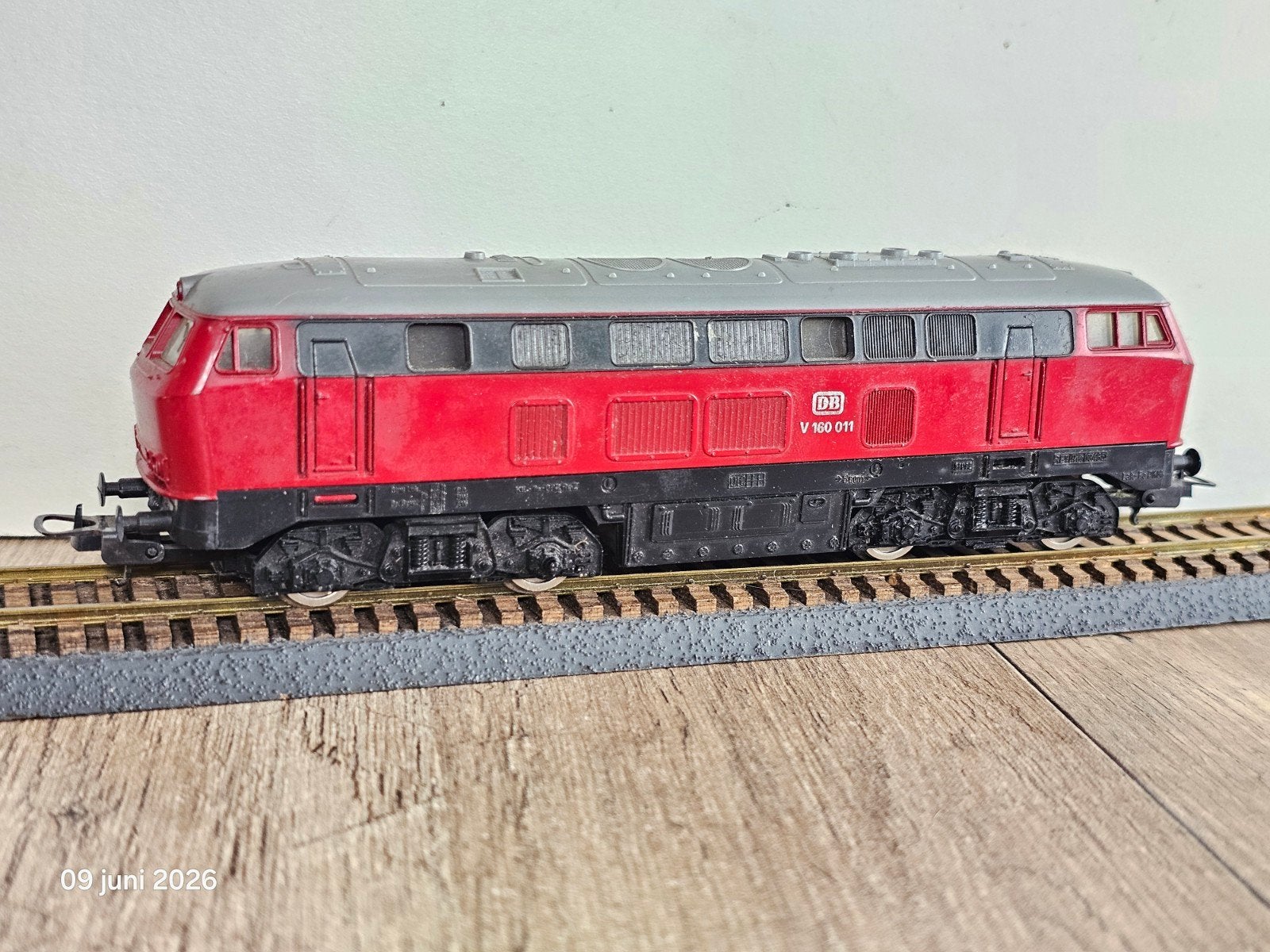 Modeltrein Ho lima V160 diesel locomotief, Ophalen of Verzenden, Gelijkstroom, Locomotief, Lima