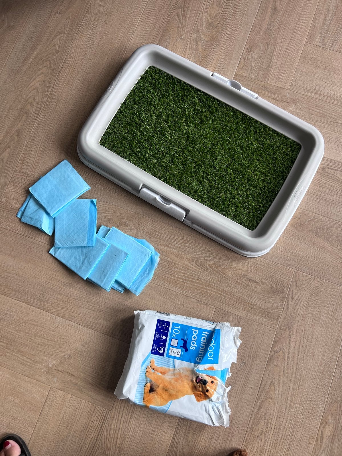 Puppy zindelijkheidstraining, Ophalen, Zo goed als nieuw