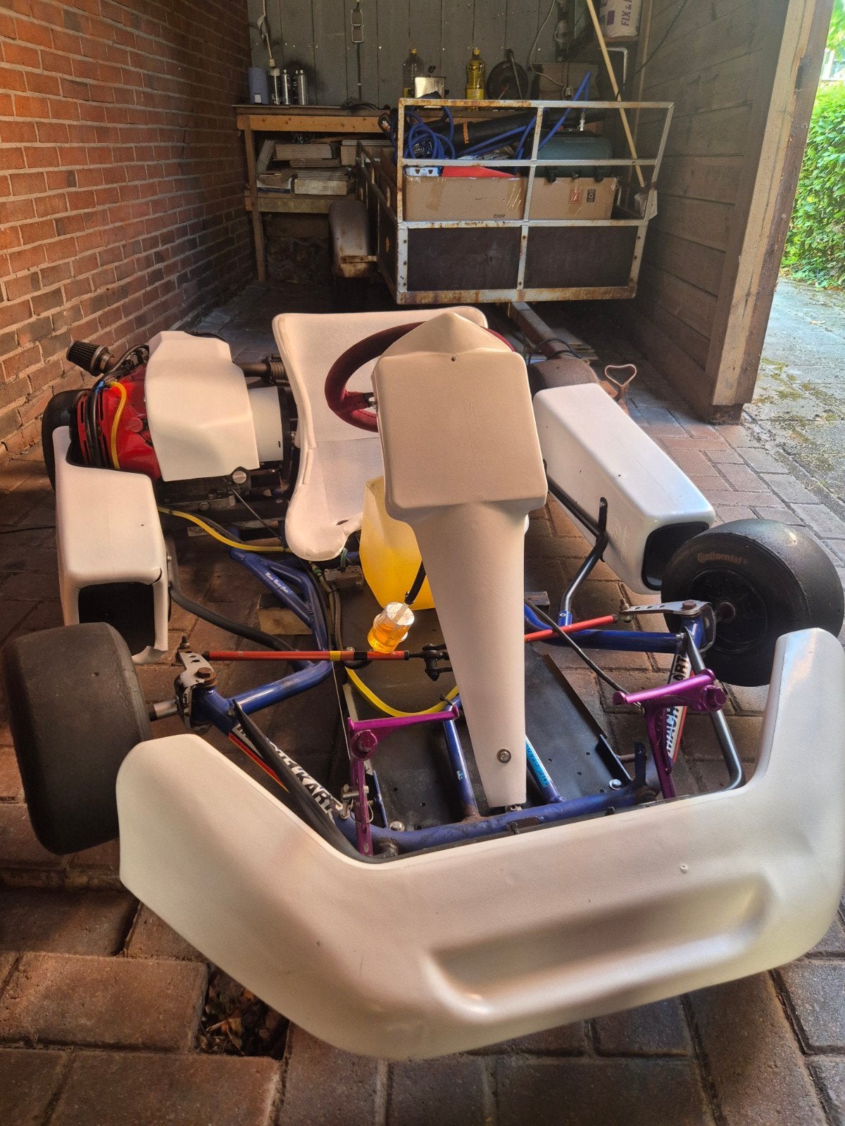 Honda Mach 1 kart 340cc opgevoerd!!, Ophalen, Zo goed als nieuw, Kart