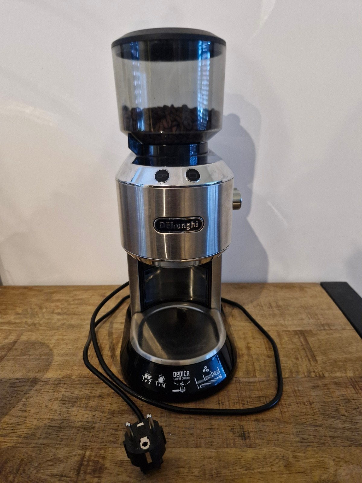De'Longhi Dedica KG520.M Koffiemolen - Zo goed als nieuw, Ophalen, Overige modellen, 10 kopjes of meer, Koffiebonen