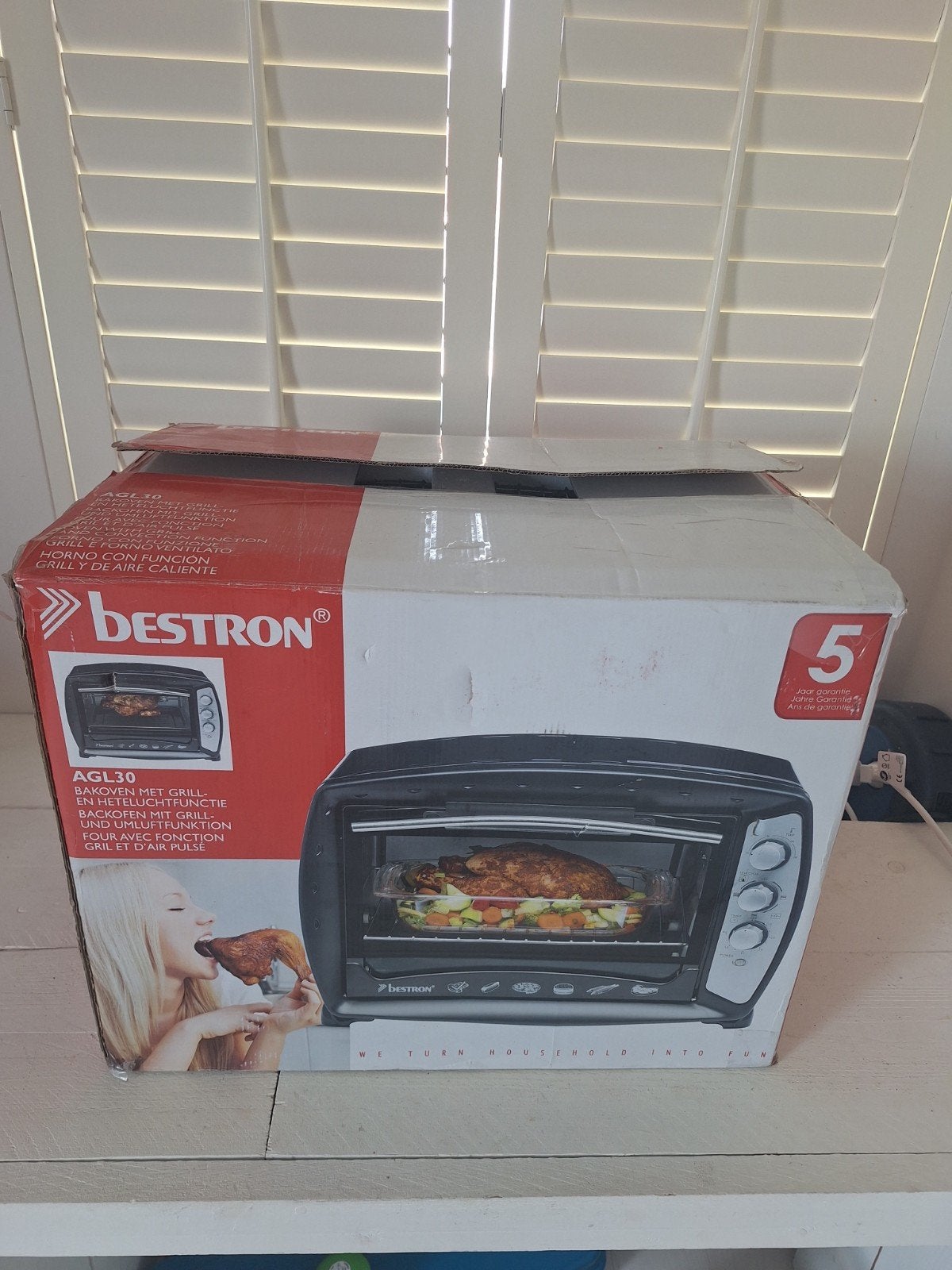Bestron AGL30 Mini-oven met Grill en Heteluchtfunctie, Ophalen, Minder dan 45 cm, Overige merken, Minder dan 45 cm