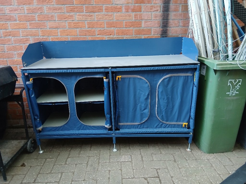 Campingkeuken (demontabele keukenkast) van 166x54x94 cm, Ophalen, Gebruikt, ., .