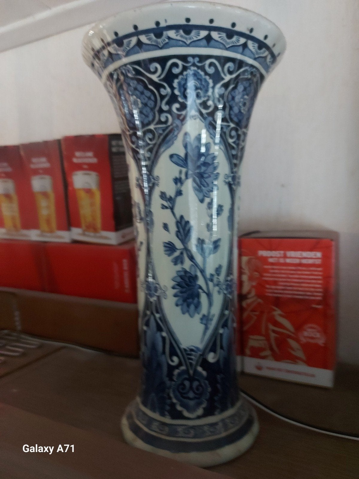delfts blauw  kastset, Ophalen