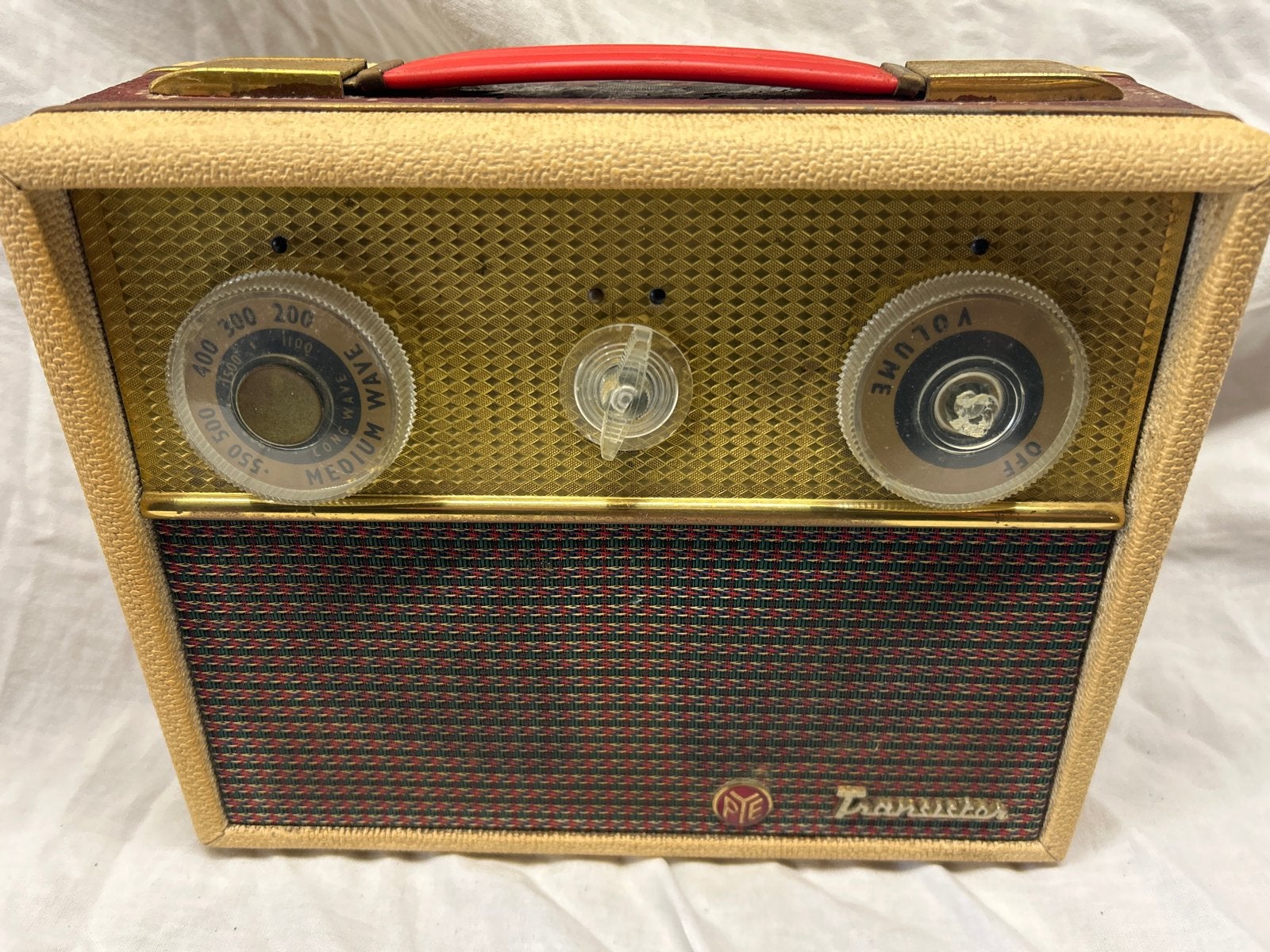 Vintage PYE P123BQ Transistor Radio - Draagbare Radio, Ophalen of Verzenden, Gebruikt, Transistorradio