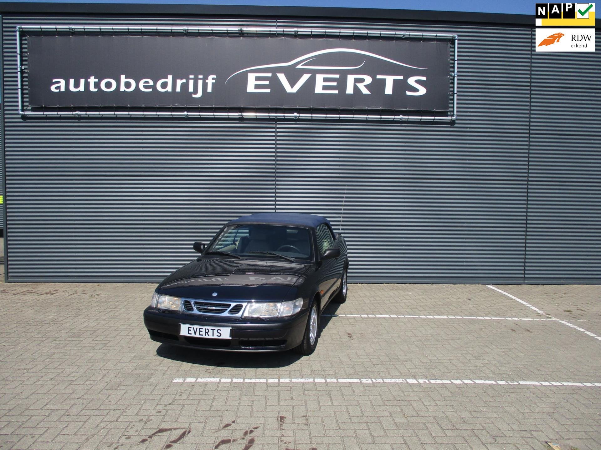 Saab 9-3 Cabrio 2.3 S Automaat Apk 26-05-2027 elektrische da, Auto's, Gebruikt, 1600 kg, Onderhoudsboekje, 735 kg