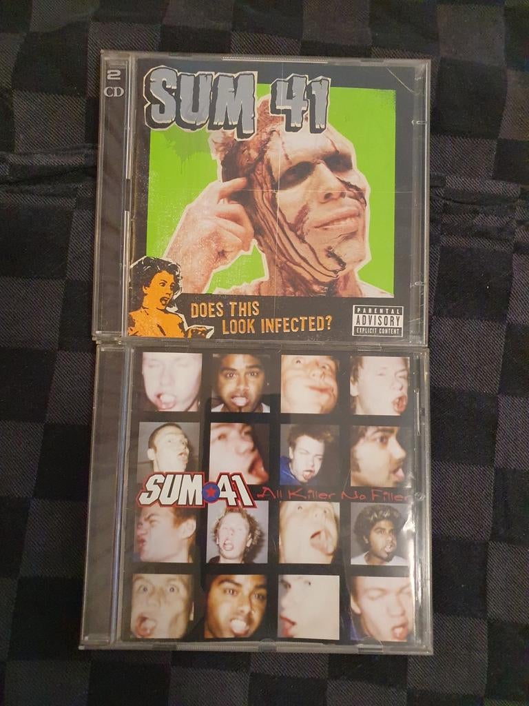 Sum 41 2 cd's + dvd voor 5 euro partij collectie cd, Verzenden, Gebruikt, Poprock