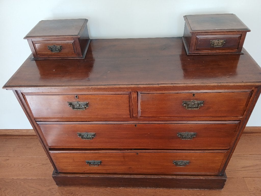 Antieke ladekast / buffet met of zonder 2 opzet kastjes, Antiek en Kunst, Antiek | Meubels | Kasten, Ophalen