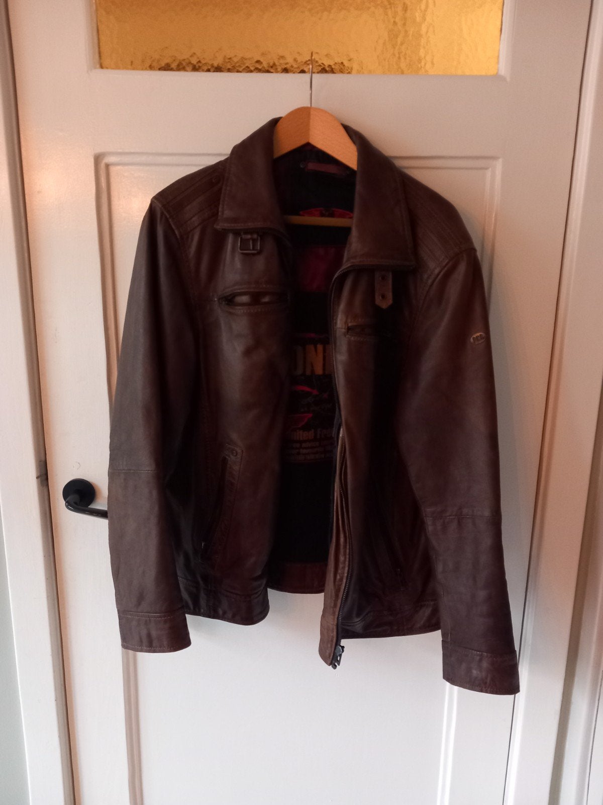 DNR Red Label Leren Jas - Maat xl, DNR Red Label, Bruin, Maat 56/58 (XL), Ophalen of Verzenden