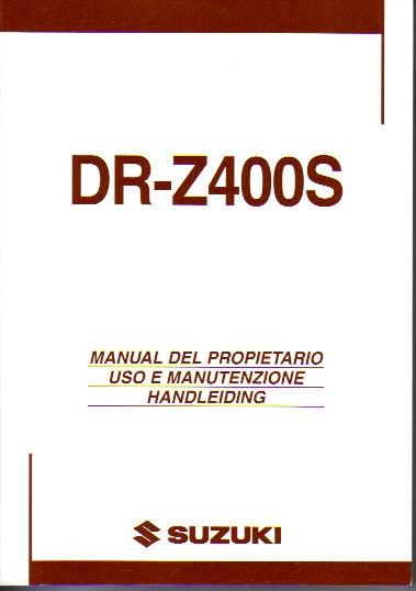 Suzuki DR Z400 S handleiding (5628z), Motoren, Ophalen of Verzenden, Suzuki