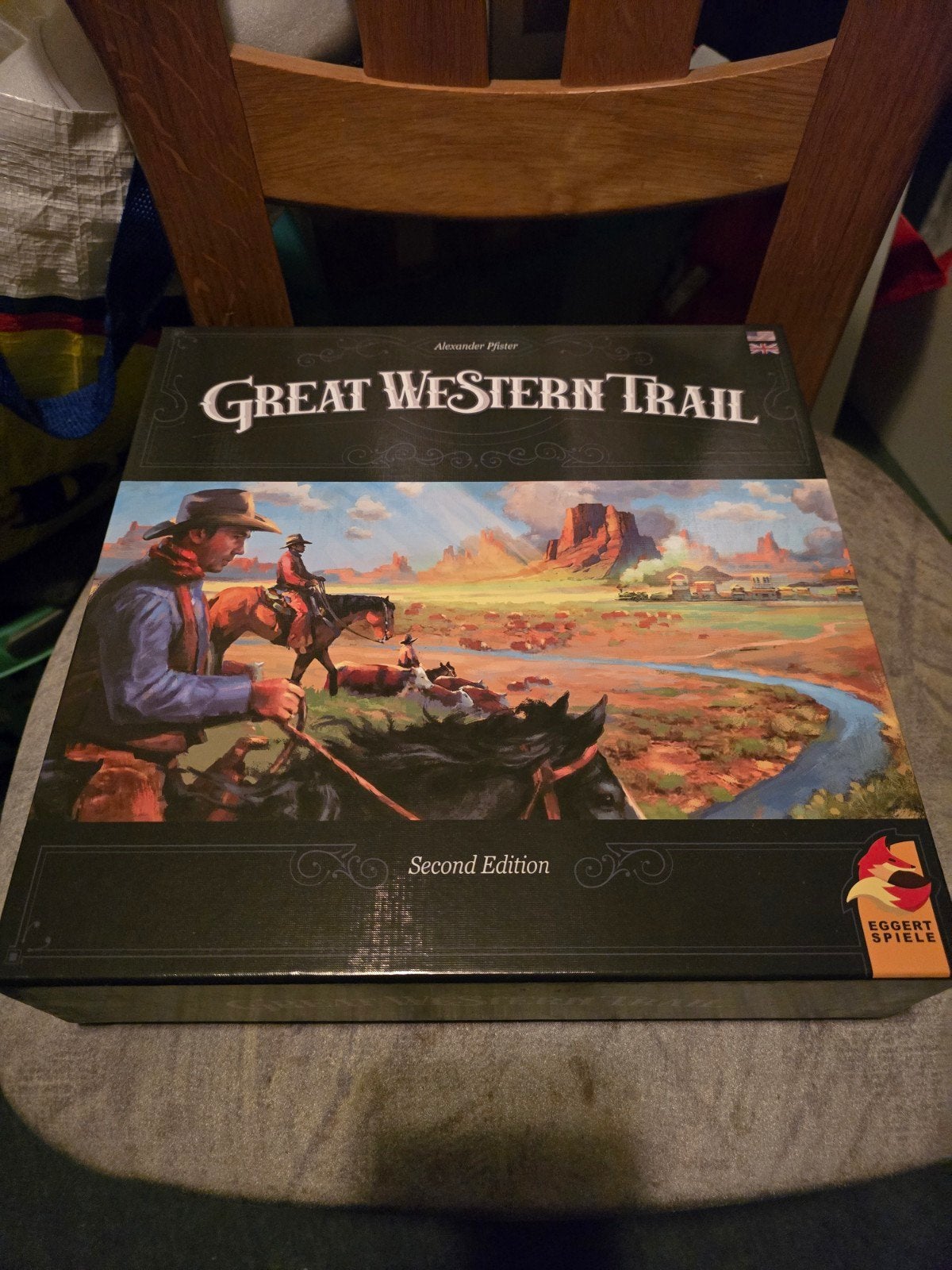 Great Western Trail 2nd Edition met uitbreiding., Ophalen of Verzenden, Zo goed als nieuw, Eggert spiele