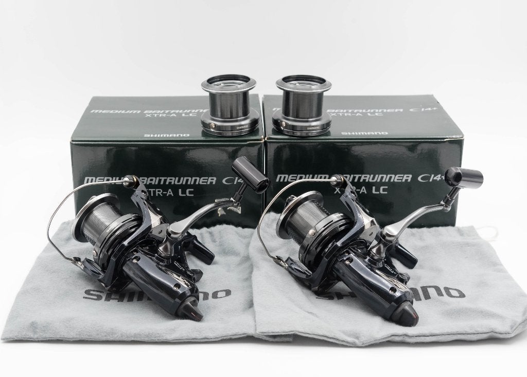 2x Shimano Medium Baitrunner CI4+ XTR-A LC, Watersport en Boten, Hengelsport | Karpervissen, Ophalen of Verzenden, Zo goed als nieuw