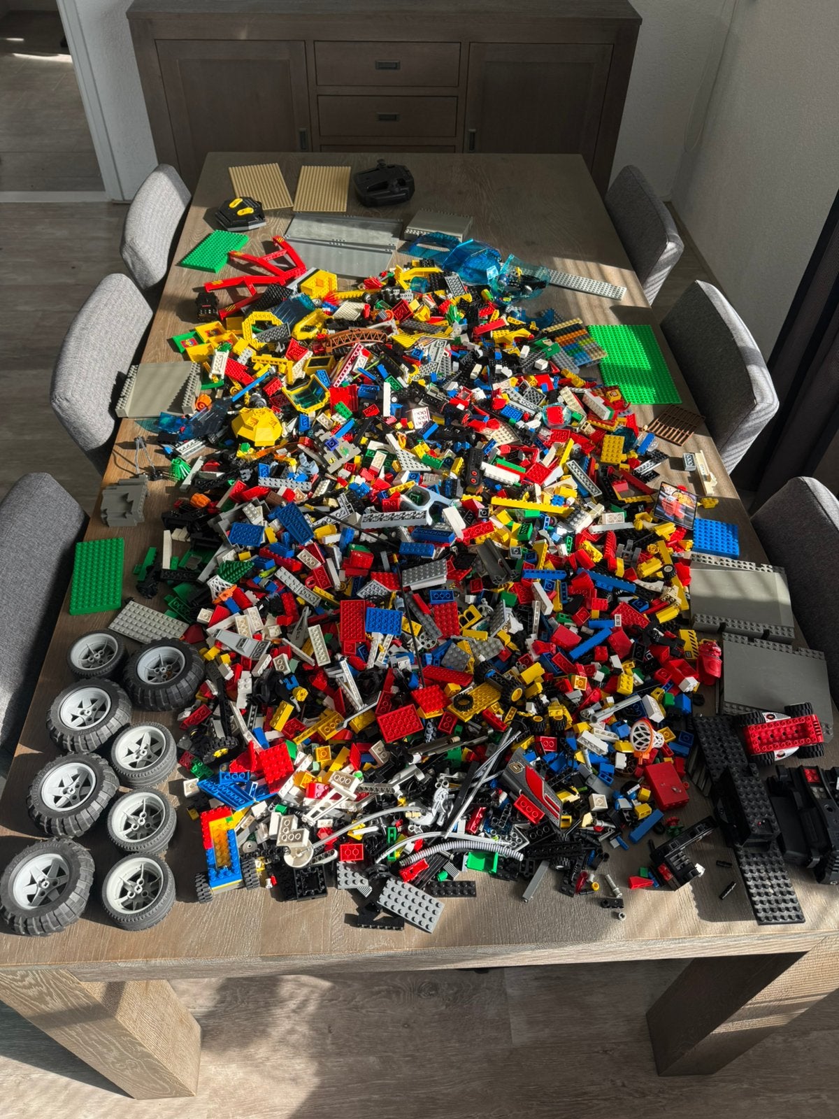 LEGO 11,3 kg partij incl. bak, Ophalen, Zo goed als nieuw, Losse stenen, Lego