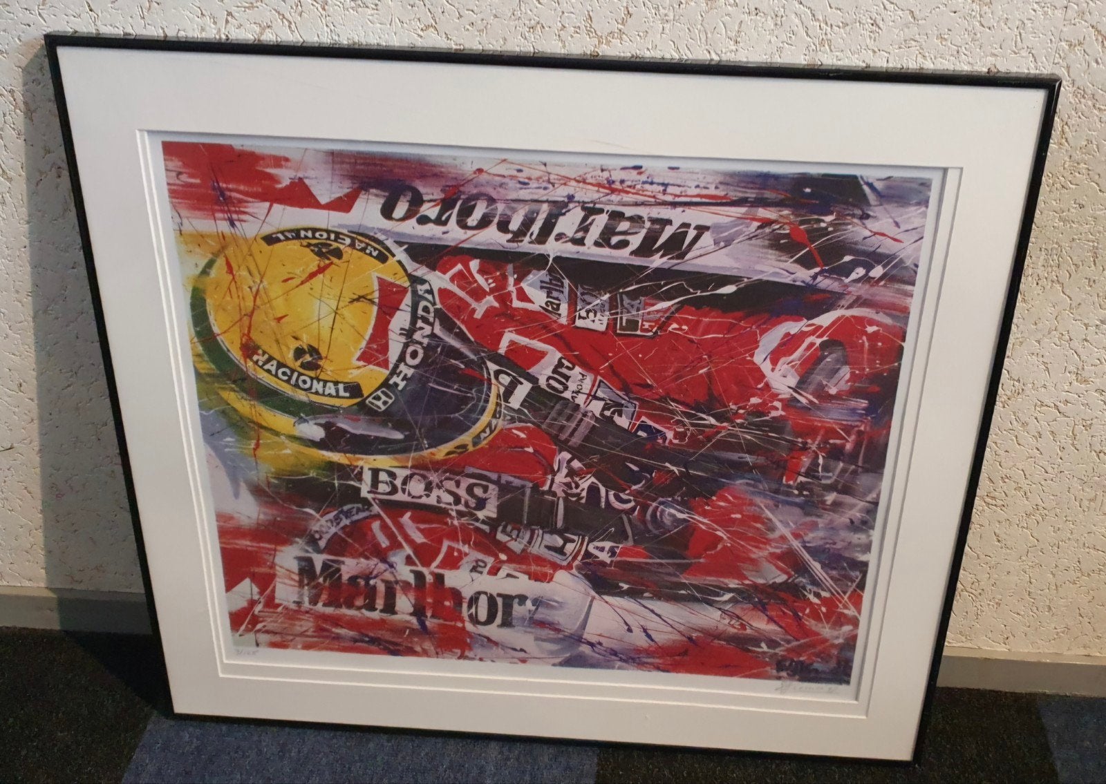 limited edition litho van Ayrton Senna, Ophalen, Zo goed als nieuw