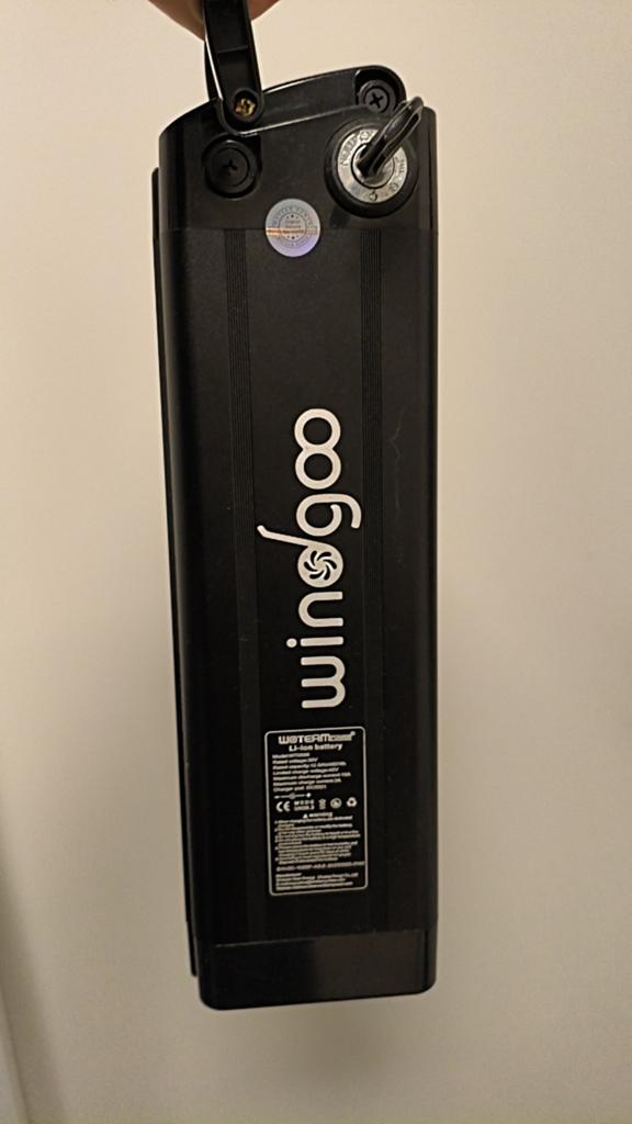 Wingoo E-bike Accu - 36V 12.5Ah Li-ion Batterij, Ophalen, Gebruikt