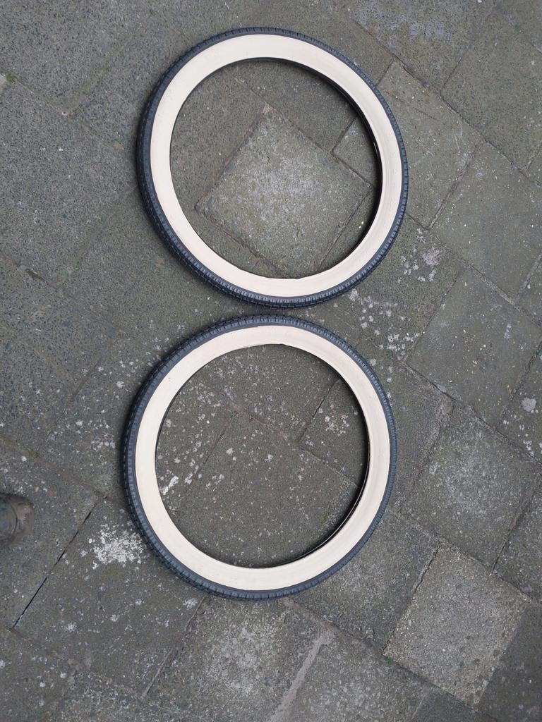 Tk nos vredestein zwart wit banden 23x2x2.50 batavus sparta, Ophalen of Verzenden, Batavus
