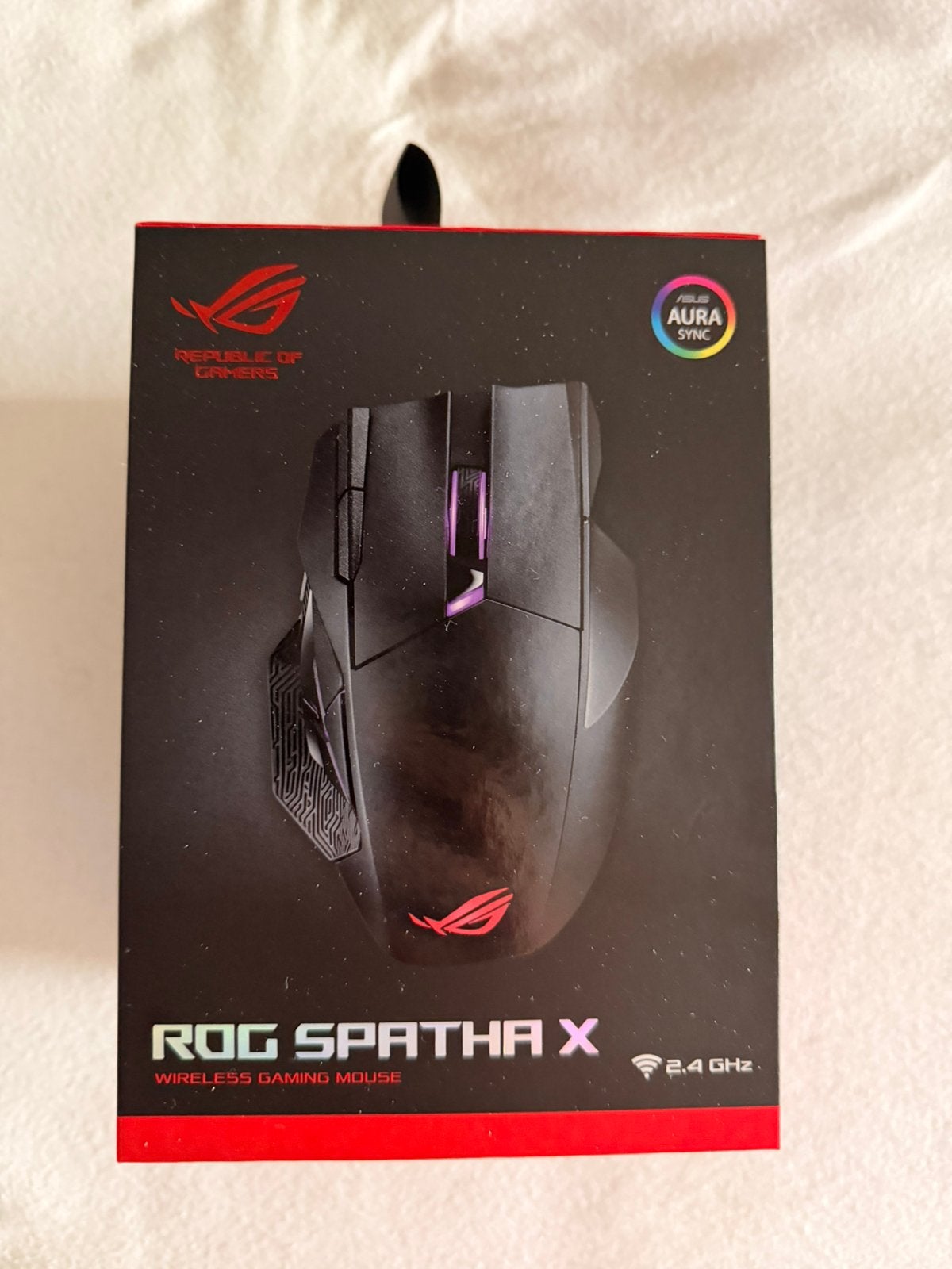 ASUS ROG Spatha X Wireless Gaming Muis – 2.4GHz – RGB, Ophalen of Verzenden, Zo goed als nieuw, Gaming muis