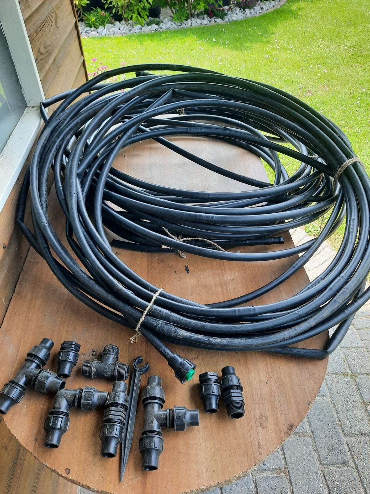 Druppelsang met toebehoren!, Ophalen, Gebruikt, Tuinslang