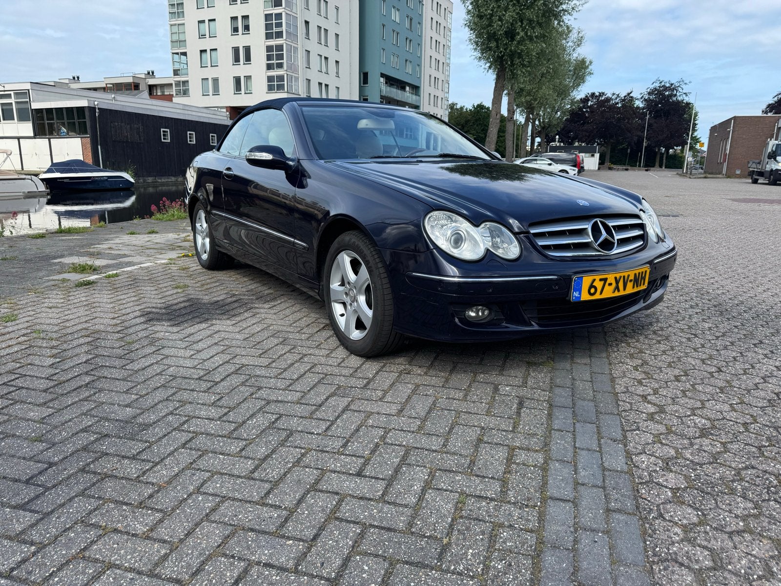 Mercedes-Benz CLK 1.8 Clk200 Kompr Cabriolet AUT 2007 Blauw, Achterwielaandrijving, Cabriolet, 1796 cc, Particulier