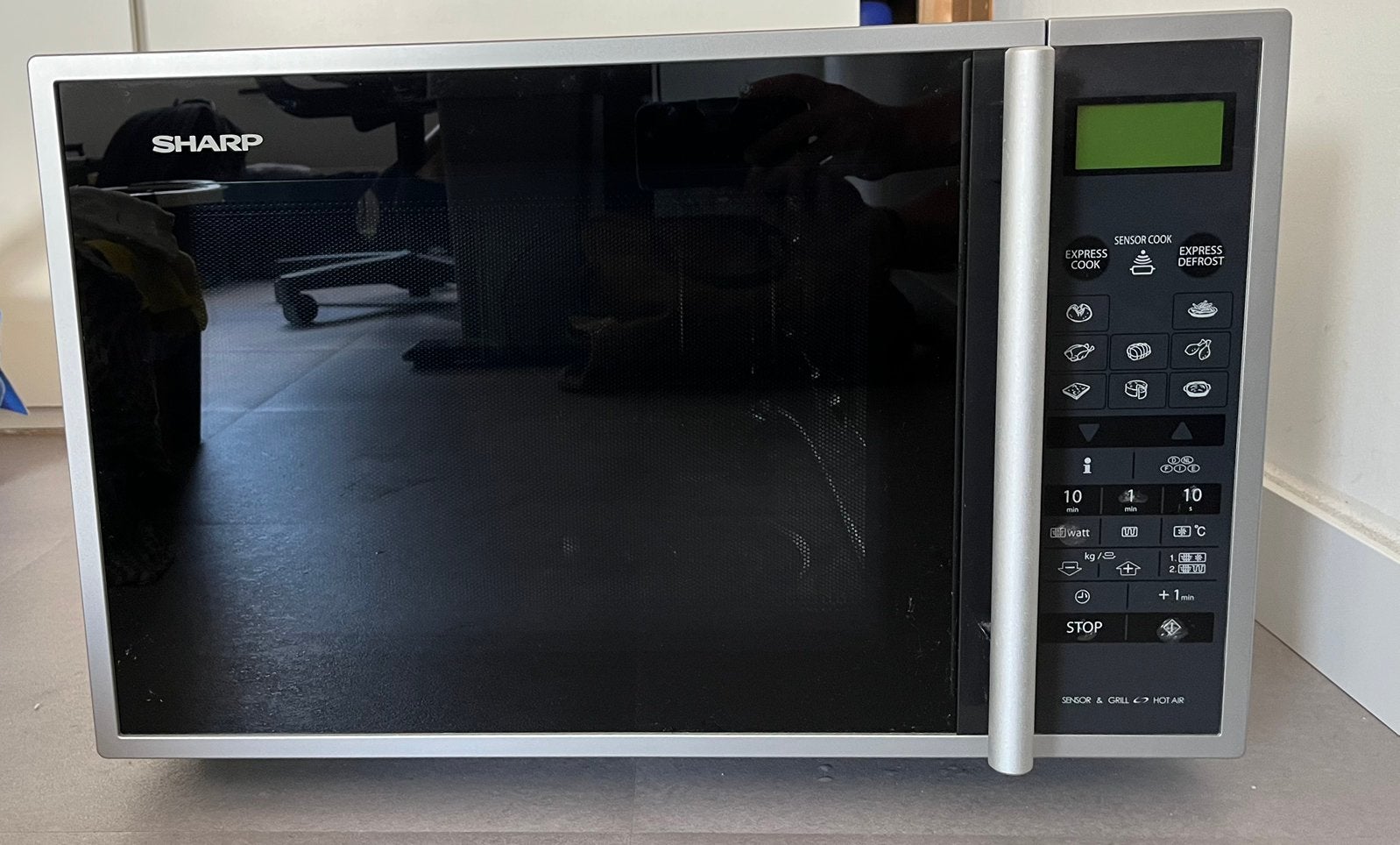 SHARP R961INW combimagnetron, nauwelijks gebruikt, Witgoed en Apparatuur, Magnetrons, Ophalen, Zo goed als nieuw, Hete lucht, Vrijstaand