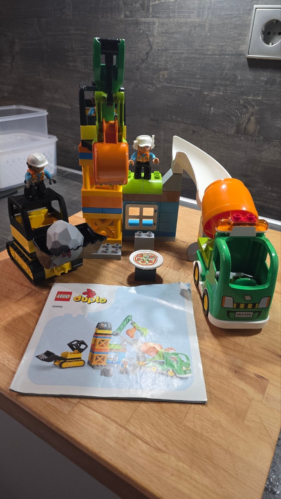 LEGO Duplo Bouwplaats met voertuigen en figuren 10990, Ophalen of Verzenden, Zo goed als nieuw