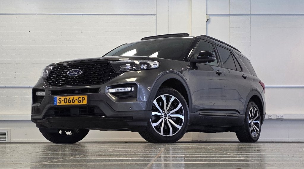 Ford Explorer 3.0 V6 EcoBoost PHEV ST-Line Trekhaak Allseaso, Auto's, Ford, Automaat, Gebruikt, Adaptive Cruise Control, 2441 kg