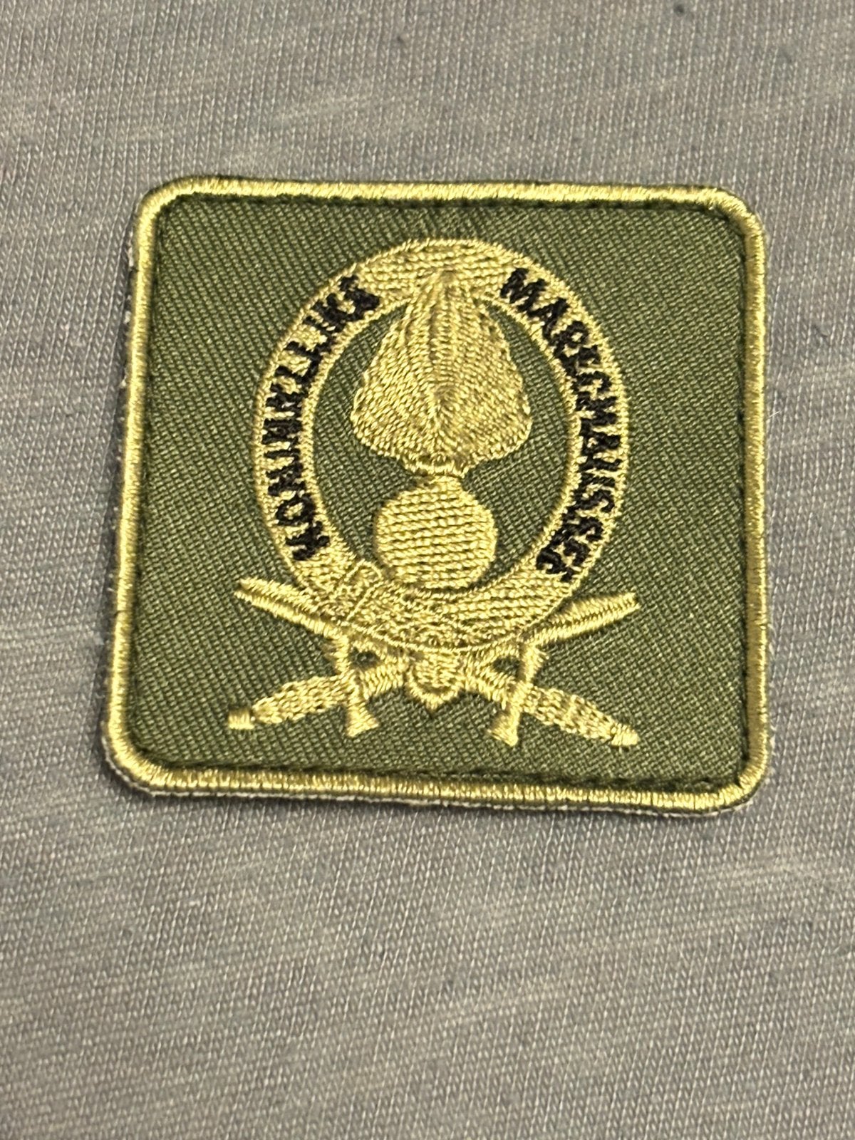 5x5 borst embleem kmar gvt, Verzenden, Marechaussee, Nederland, Embleem of Badge