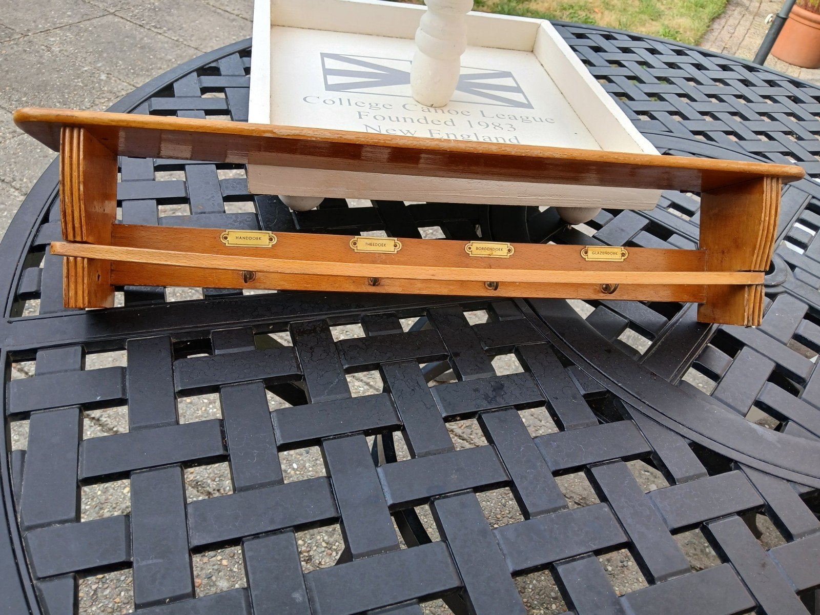 vintage  keukenrek, Overige typen, Hout, Ophalen of Verzenden, Zo goed als nieuw