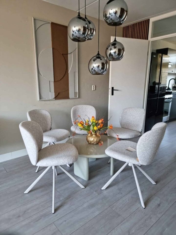 Stijlvolle beige 360 draaibare stoelen, Ophalen, Overige kleuren
