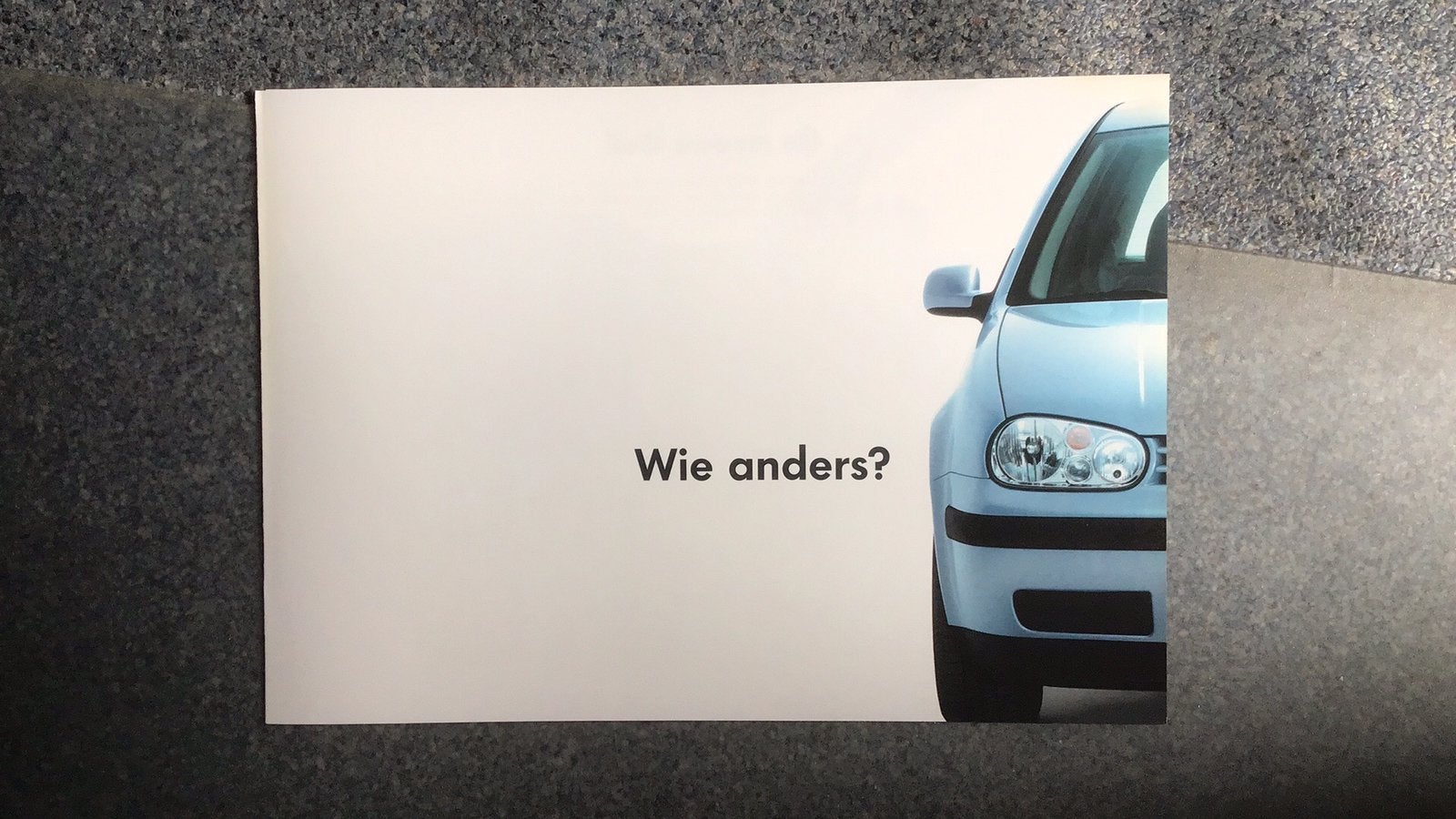 VOLKSWAGEN…WIE ANDERS BEROEMDE SLAGZIN FOLDERS GOLF LOT 3x, Ophalen of Verzenden, Nieuw, Volkswagen