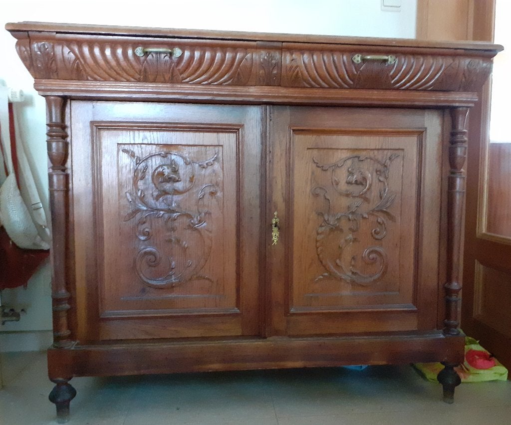 Antieke Mechelse buffetkast, Antiek en Kunst, Ophalen