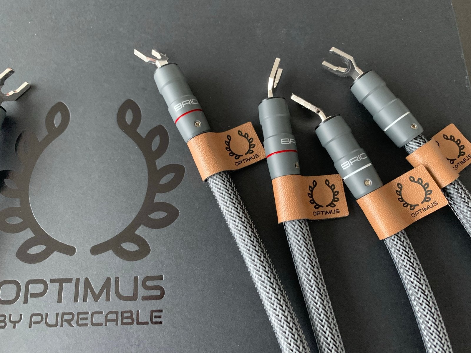 Purecable Optimus luidspreker kabels - 3 meter, nieuwstaat, Ophalen of Verzenden, Zo goed als nieuw, 2 tot 5 meter, Luidsprekerkabel