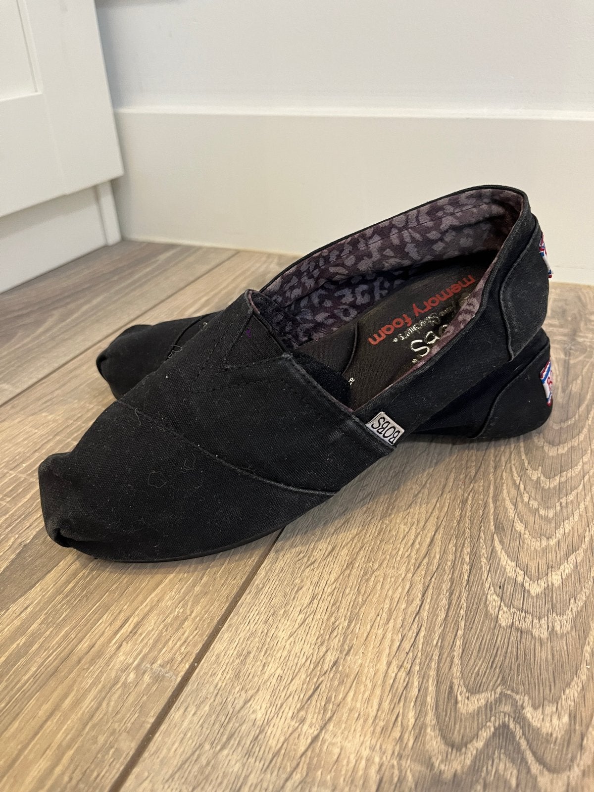 Bobs Skechers zwarte instappers met memory foam, Ophalen of Verzenden, Gedragen, Instappers, Zwart