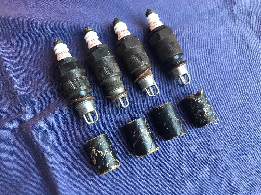 4 x oude CHAMPION DL-8C 18 mm bougie (nos), oldtimer, Ophalen of Verzenden