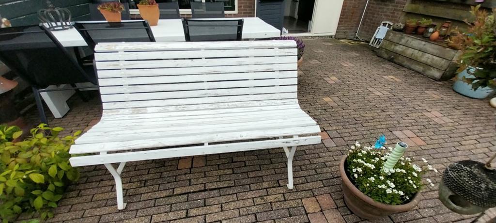 Tuinbank, Ophalen, Gebruikt, Hout