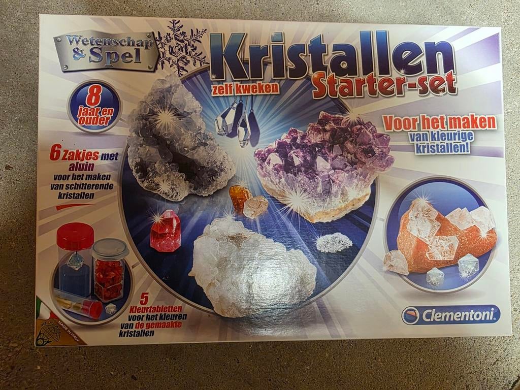 Clementoni Kristallen Starter-set - Wetenschap & Spel, Ophalen of Verzenden, Nieuw, Knutselen