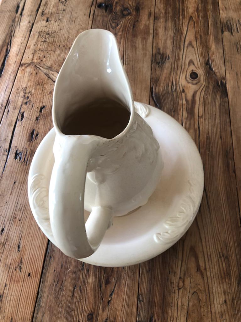 Lampet set, crème, Antiek en Kunst, Ophalen