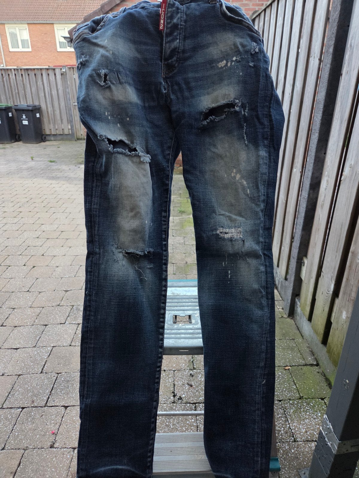Stoere Icon 2 jeans, gedragen, maat W32, Kleding | Heren, Blauw, ICON 2, W32 (confectie 46) of kleiner, Ophalen of Verzenden