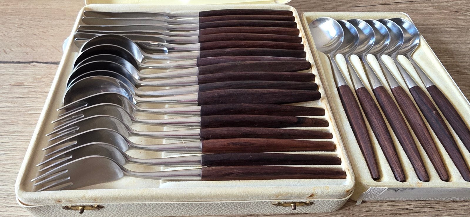 Vintage Sunfjord Bestek set - Helle Fabrikker Noorwege, Antiek en Kunst, Ophalen