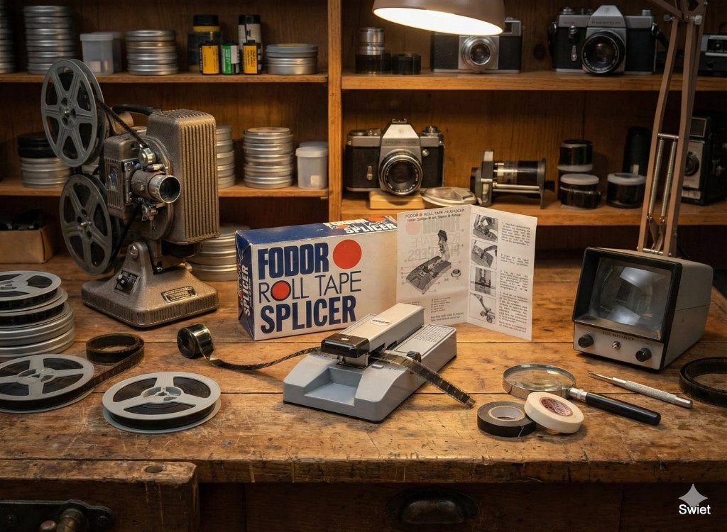 2330 fodor film tape splicer vintage analoog film herstel, Ophalen of Verzenden, Accessoire