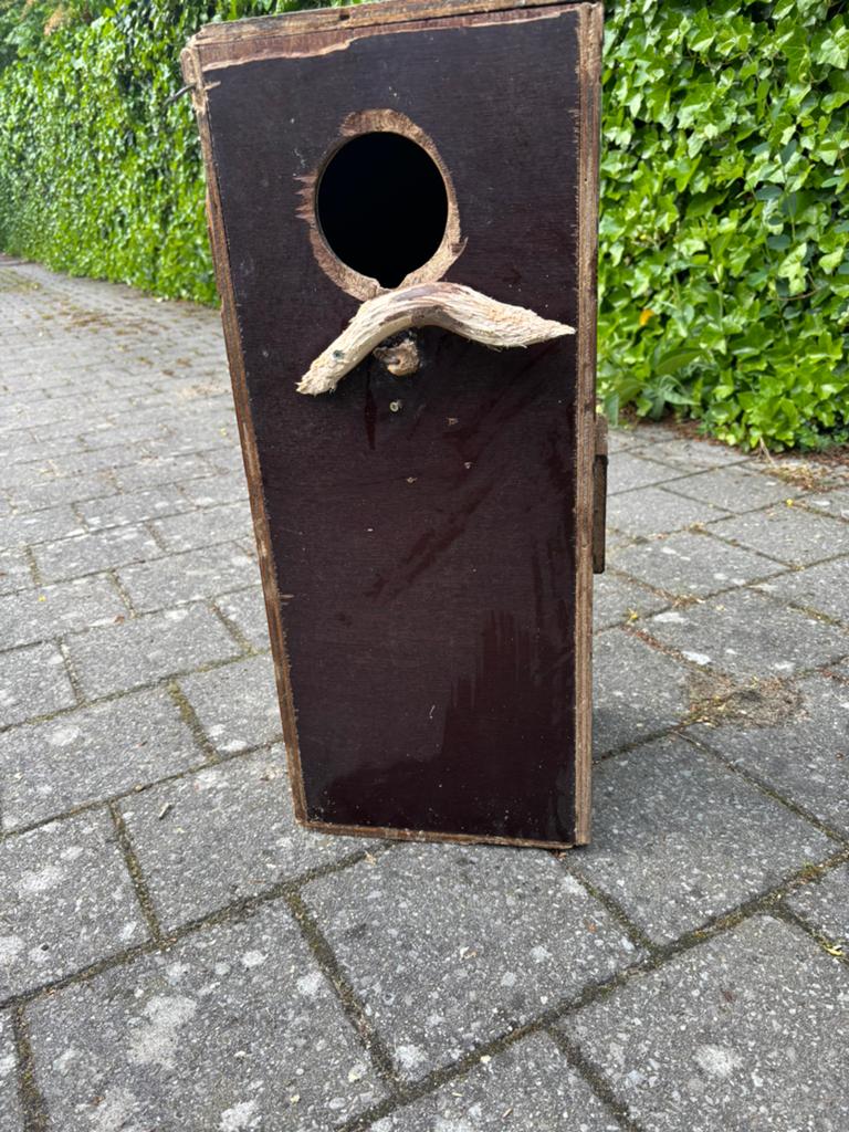 Broedblok grote parkieten, Ophalen, Gebruikt, Hout, Broedkooi of Kweekkooi