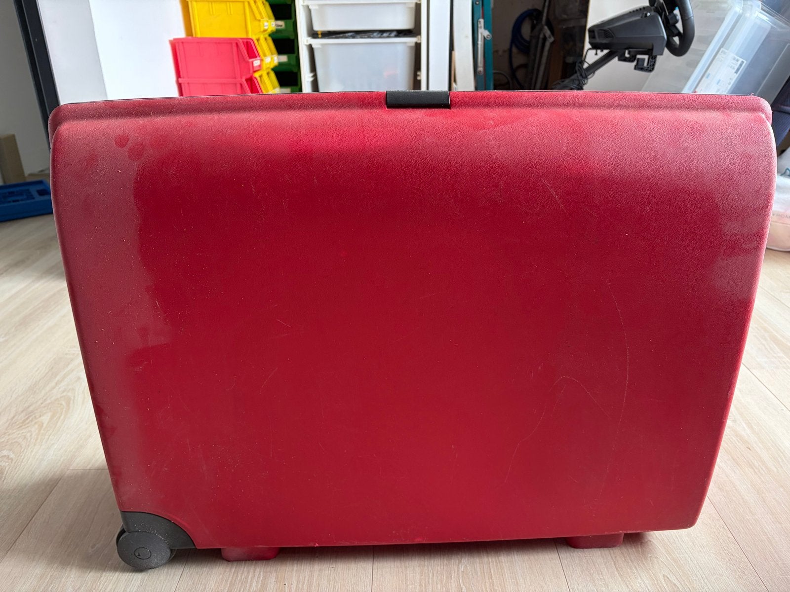 Carlton Koffer Rood - Gebruikt, Sieraden, Tassen en Uiterlijk, Koffers, Gebruikt, Hard kunststof, Slot, 35 tot 45 cm