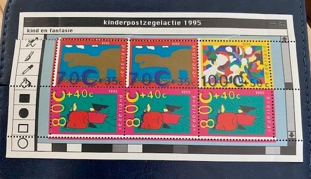 Kinderpostzegels velletjes, Ophalen of Verzenden, Na 1940, Postfris