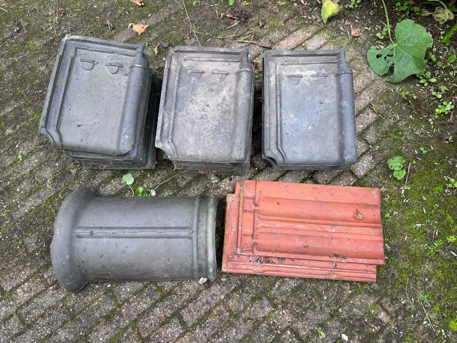 Tuile du Nord dakpannen en nokvorst, Doe-het-zelf en Verbouw, Ophalen, Gebruikt, Steen of Klei, Minder dan 5 m²