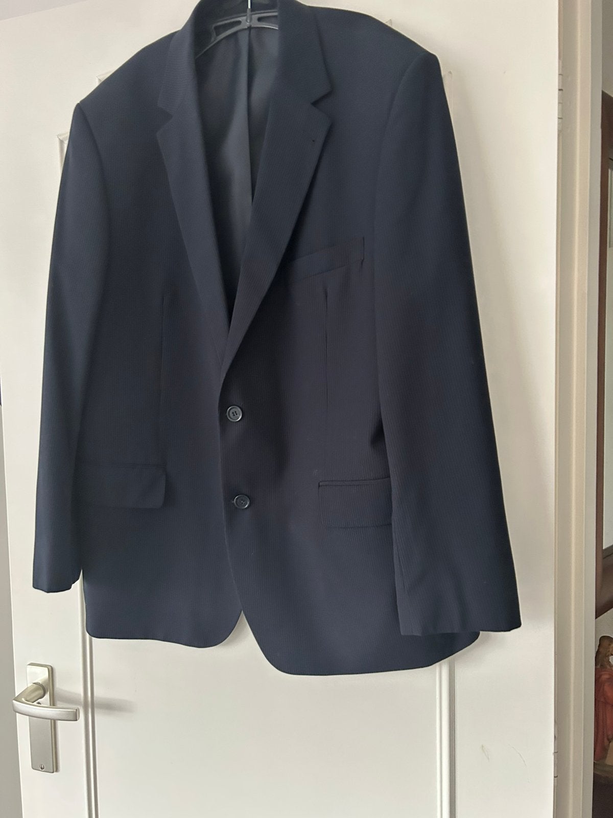 Zgan heren colbert maat 50 donker blauw, Ophalen of Verzenden, Zo goed als nieuw, Maat 48/50 (M), Blauw