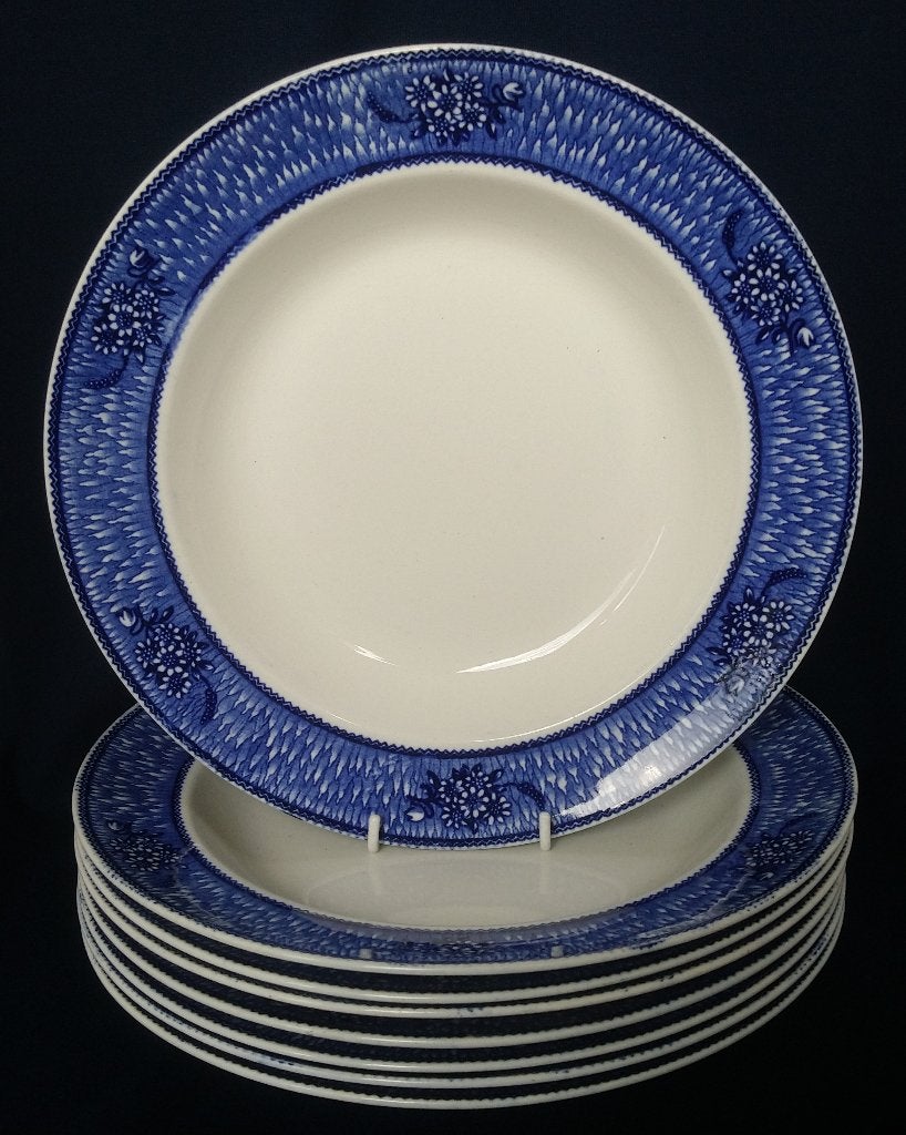 Bishop & Stonier 'Bisto' Dawn - antieke borden (1876) blauw, Ophalen of Verzenden