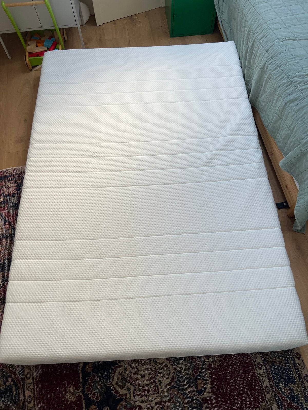 IKEA AKREHAMN schuimmatras 140x200, Ophalen, Tweepersoons, 140 cm, Zo goed als nieuw