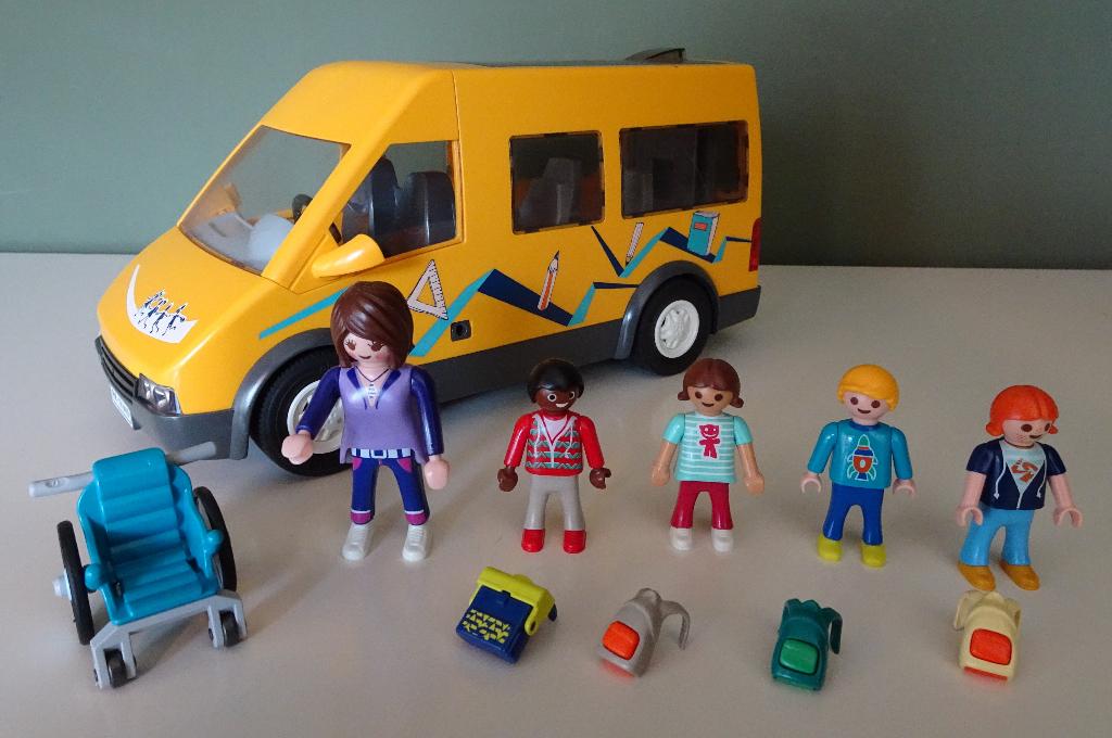 Playmobil - Schoolbus met Rolstoel (9419), Ophalen of Verzenden, Zo goed als nieuw, Complete set