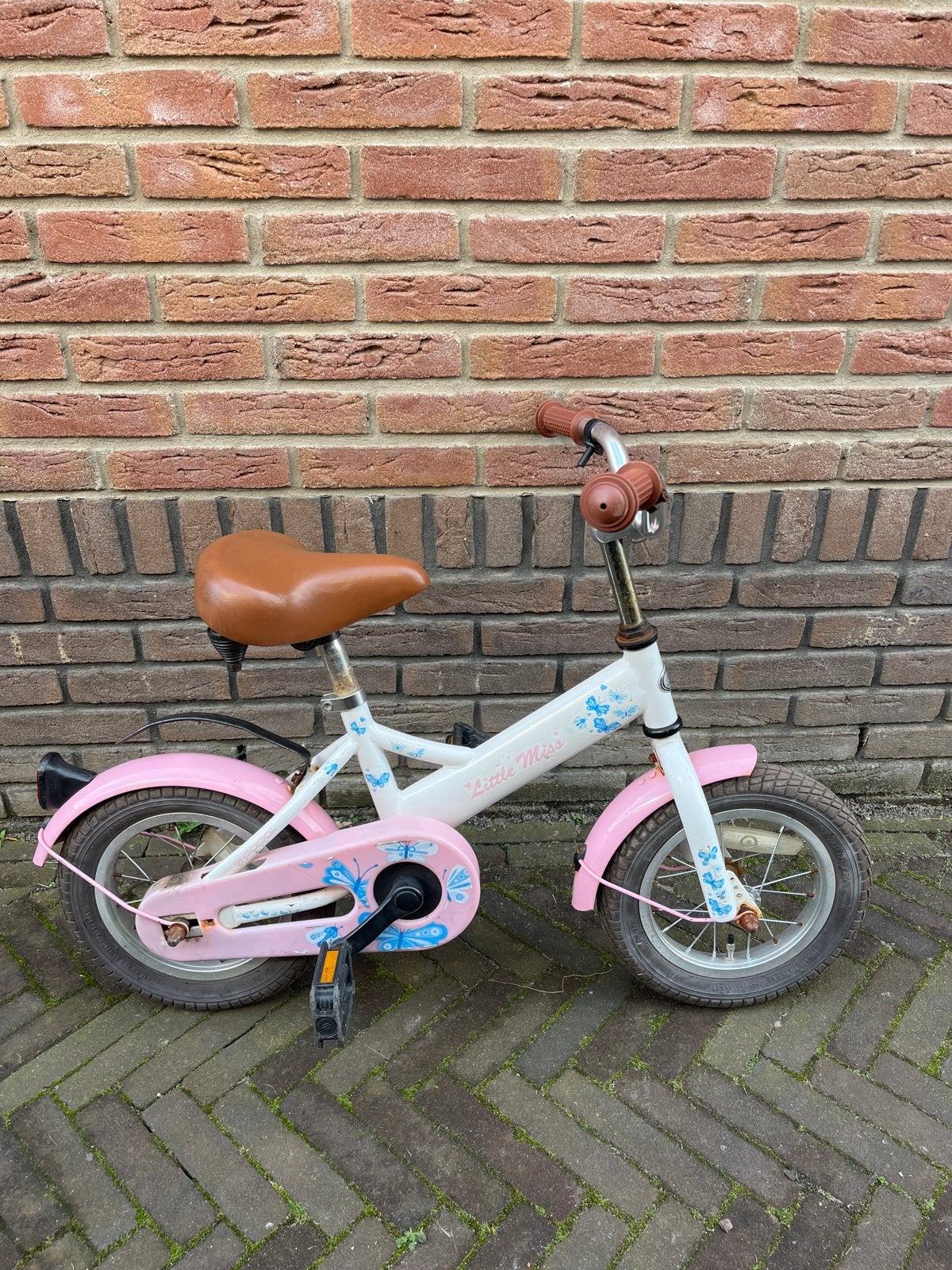 Kinderfietsje - Gebruikt maar prima voor een volgende ronde!, Fietsen en Brommers, Ophalen, Gebruikt, Terugtraprem, Minder dan 16 inch