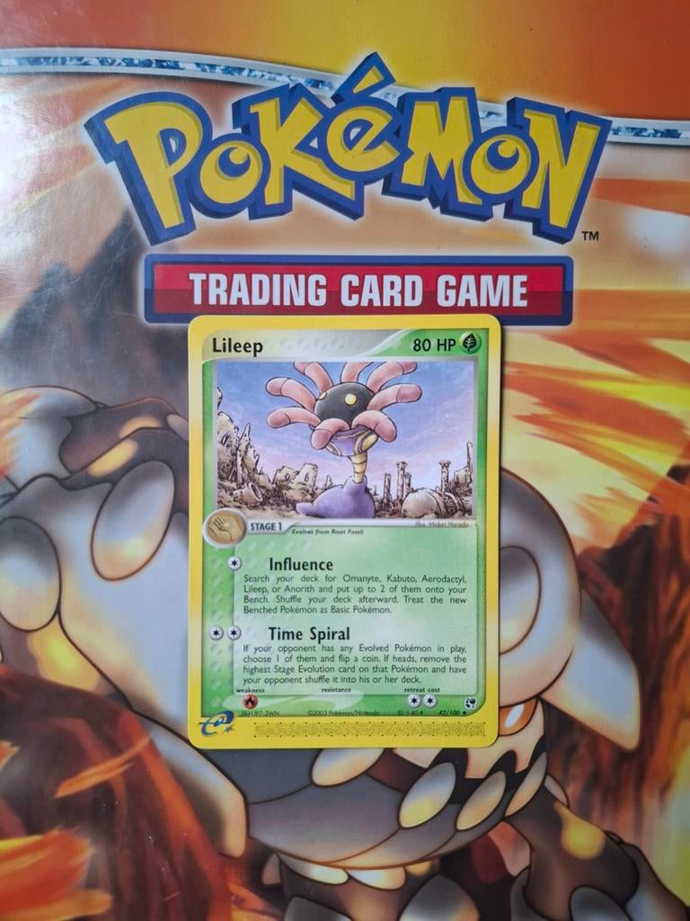 Lileep 42/100 Ex Sandstorm pokemon kaart, Ophalen of Verzenden, Gebruikt, Losse kaart