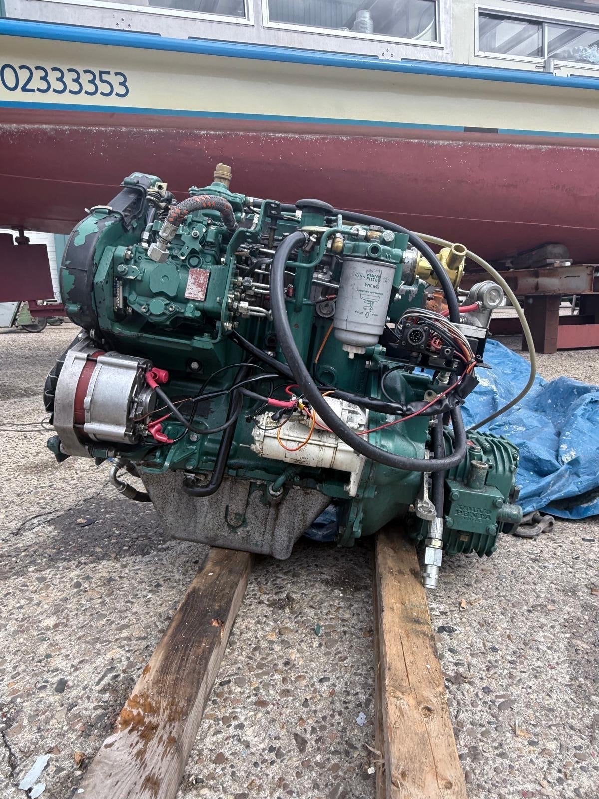 Volvo Penta scheepsmotor (gebruikt), Watersport en Boten, Buiten- en Binnenboordmotoren, Ophalen, Gebruikt, Binnenboordmotor, Diesel